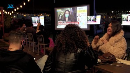 Video herunterladen: Biden supporters in Oakland, anxiously await for election results