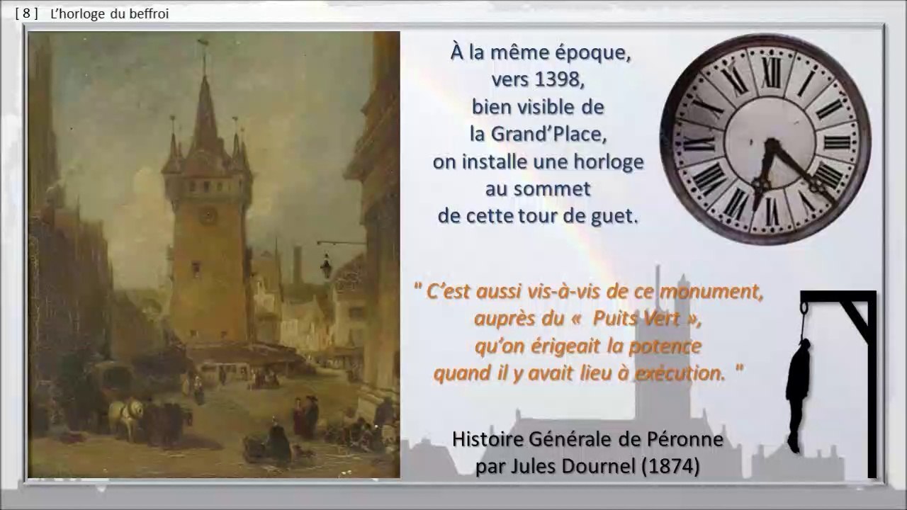162 - PERONNE, BALADE DANS LE TEMPS,  -- Le beffroi & les chartes de commune.