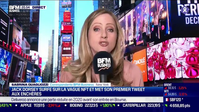 What's up New York : Jack Dorsey surfe sur la vague NFT et met son premier tweet aux enchères - 08/03