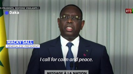 Senegalese president urges calm amid unrest