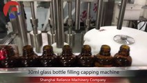 RVF Automatic 1Oz tincture bottle monoblock filling capping machine