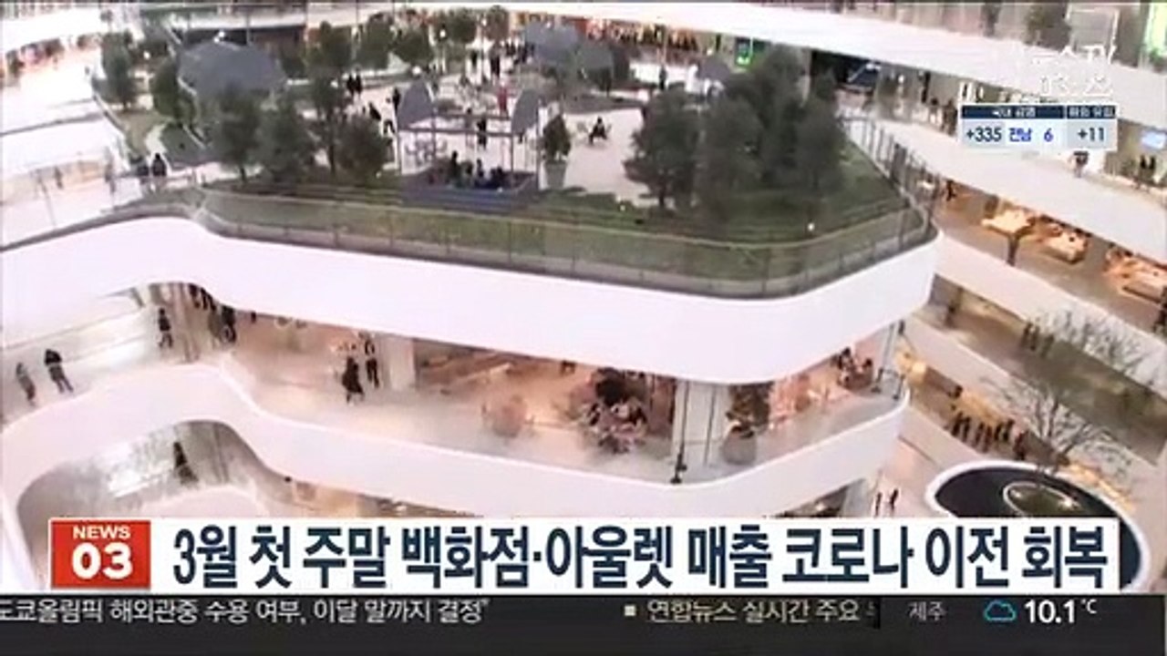 3월 첫 주말 백화점·아울렛 매출 코로나 이전 회복