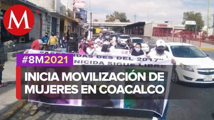 En Edomex, mujeres se manifiestan en Coacalco