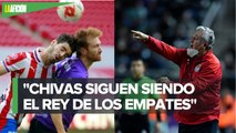 Chivas empata contra Mazatlán, Vucetich ve mejoría de cara al Clásico Nacional