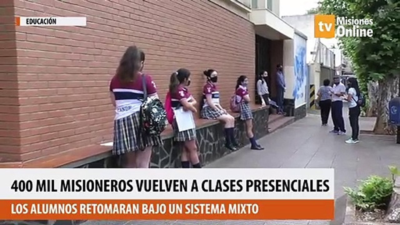 Hoy más de 400 mil alumnos de todo Misiones vuelven a las clases presenciales
