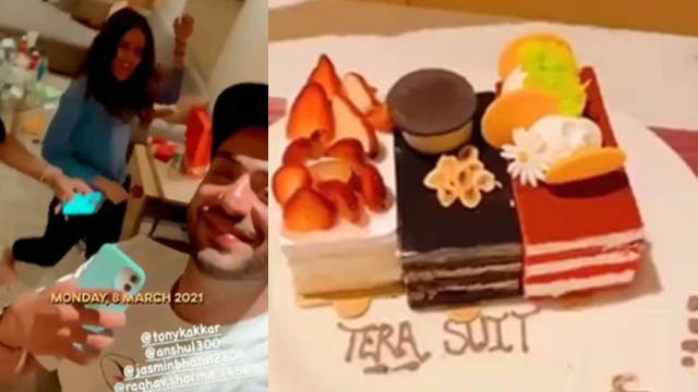 Bigg Boss 14: Jasmin Bhasin and Aly Goni ने Tera Suit की Success पर की Party|FilmiBeat