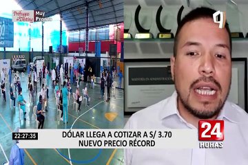 Dólar llega a S/ 3.70, el precio más alto de la historia