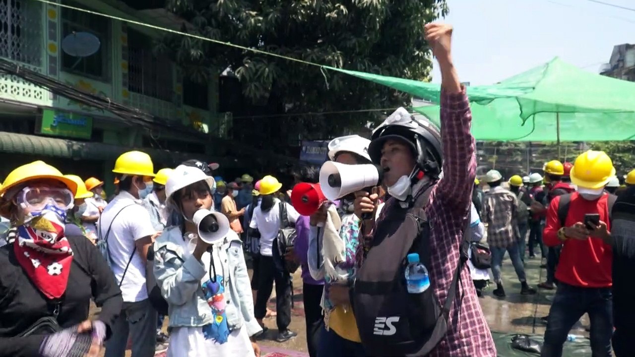 Myanmar woman in anti-coup protests promises 'relentless fight'