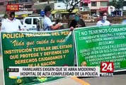 Familiares de policías exigen que se habilite nuevo nosocomio para atención a pacientes COVID-19