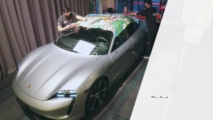 Porsche Taycan Artcar by Richard Phillips