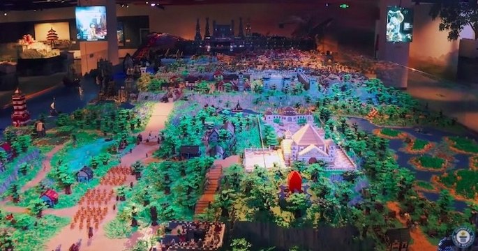 150 millions de briques LEGO pour reproduire des scènes inspirées de batailles du Seigneur des anneaux