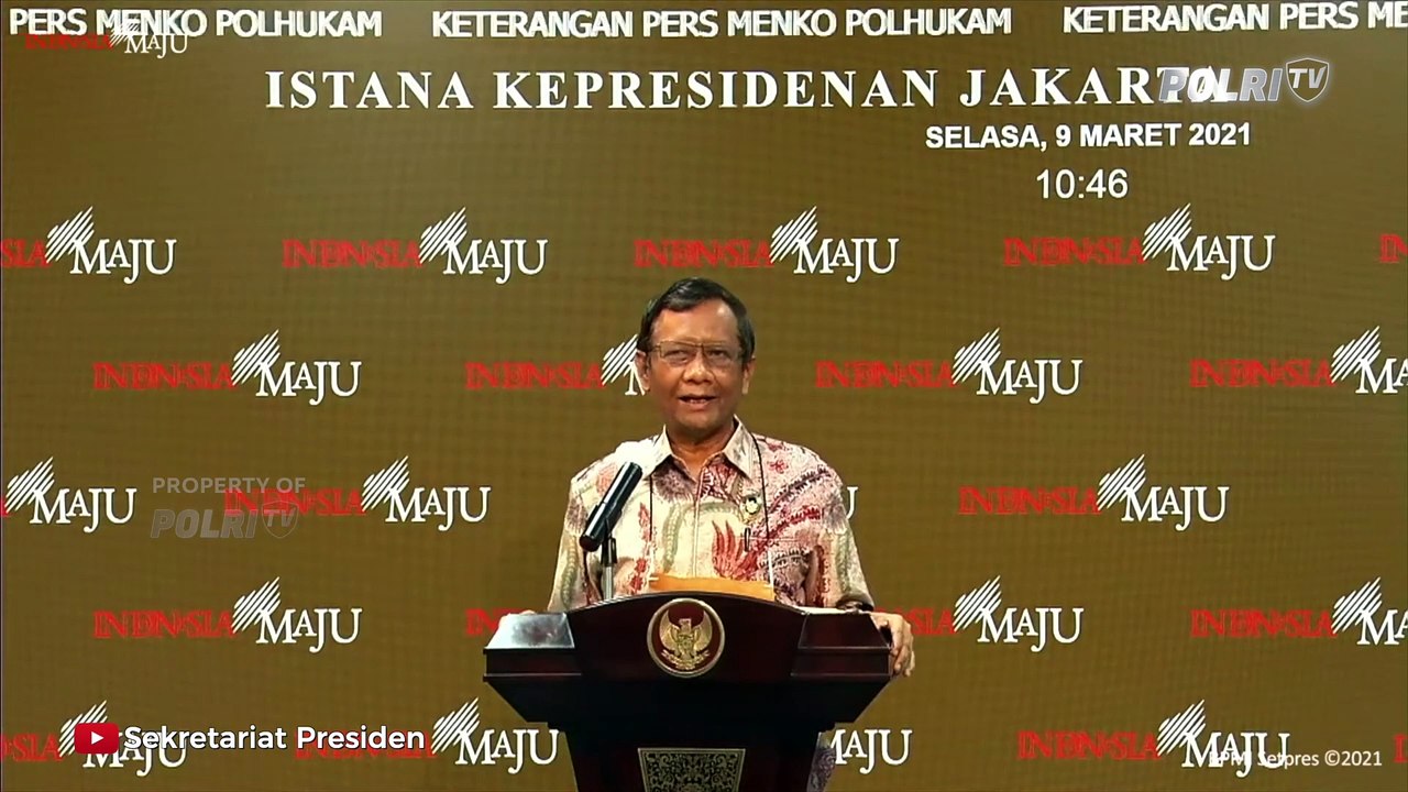 Keterangan Pers Menko Polhukam Hasil Temuan Investigasi KM 50