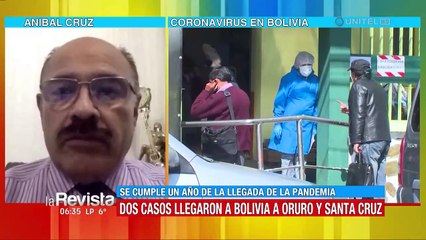 Exministro de Salud, Aníbal Cruz, recuerda un año de la pandemia en Bolivia