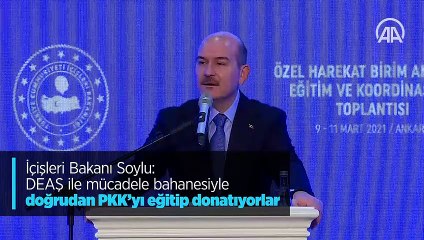 Bakan Soylu: DEAŞ ile mücadele bahanesiyle doğrudan PKK’yı eğitip donatıyorlar