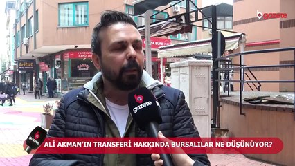 Bursa'da Ali Akman tepkisi