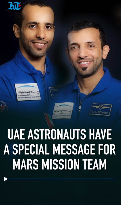 UAE astronauts have a special message for Mars mission team