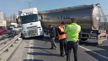 TEM'DE TIR KAZASI; TRAFİK YOĞUNLUĞU YAŞANIYOR