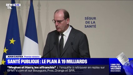 Jean Castex annonce un plan de relance de l'investissement dans la santé de 19 milliards d'euros