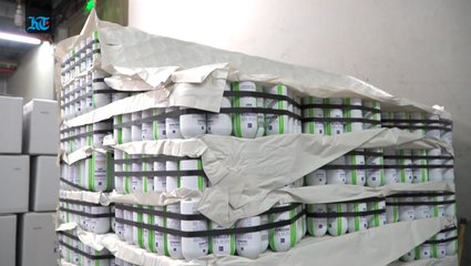 Inside a Dubai hand sanitiser factory