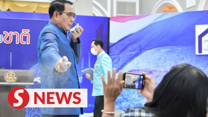 “No more questions from you!” - Thai PM sprays reporters to end presser
