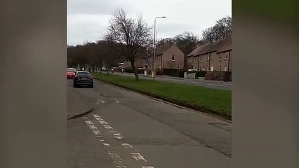 Dirt bikes on Drumbrae Drive