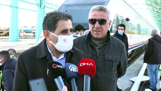 SİVAS - Ankara-Sivas YHT hattının performans testlerini yapan tren yeniden Sivas'a geldi