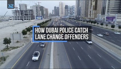 How Dubai Police catch lane change offenders