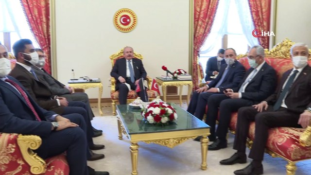 TBMM Başkanı Mustafa Şentop, Afganistan Tarım, Sulama ve Hayvancılık Bakanı Anwar-ul Haq Ahady ile görüştü