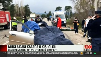 SON DAKİKA... TIR'la otomobil çarpıştı: 5 kişi hayatını kaybetti