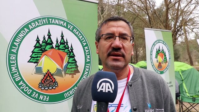ISPARTA - Yazılı Kanyon Tabiat Parkı'nda zor şartlarda doğada hayatta kalma eğitimi verildi
