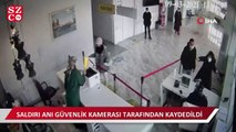 Hastanede sağlık çalışanına saldırı anı güvenlik kamerasında