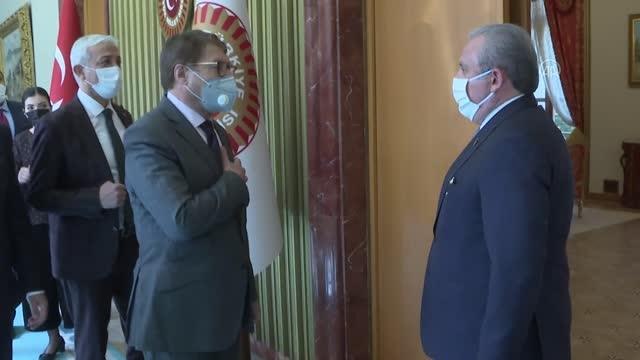 TBMM Başkanı Şentop, Afganistan Tarım, Sulama ve Hayvancılık Bakanı Ahady'i kabul etti