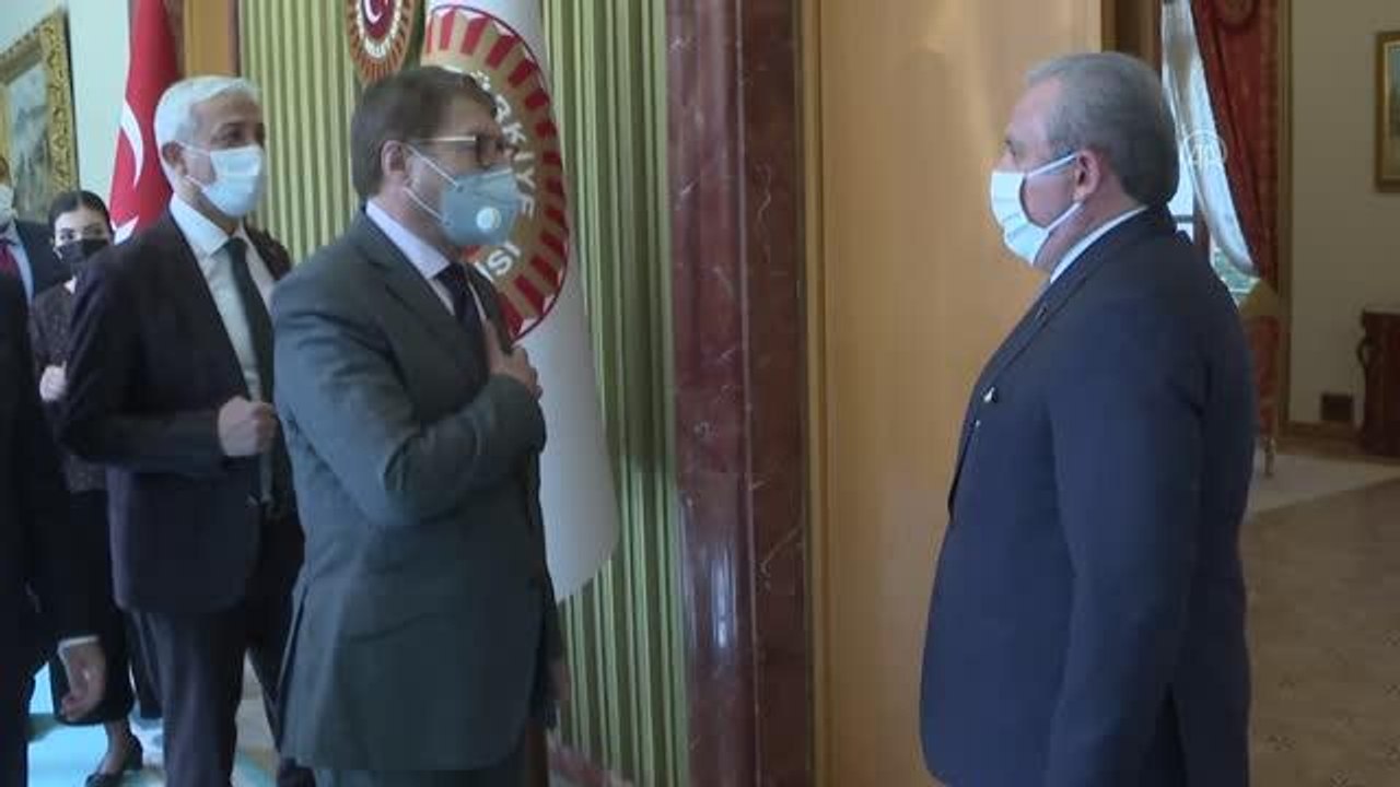 TBMM Başkanı Şentop, Afganistan Tarım, Sulama ve Hayvancılık Bakanı Ahady'i kabul etti