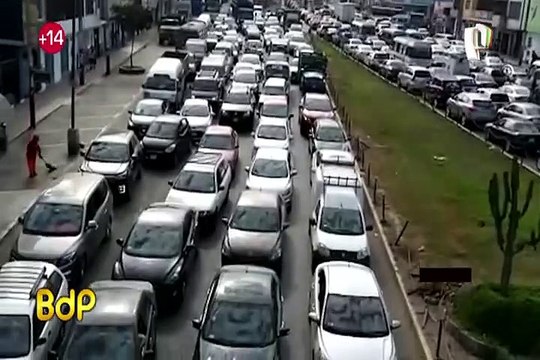 Puente Bella Unión: reportan intenso tráfico vehicular por segundo día consecutivo