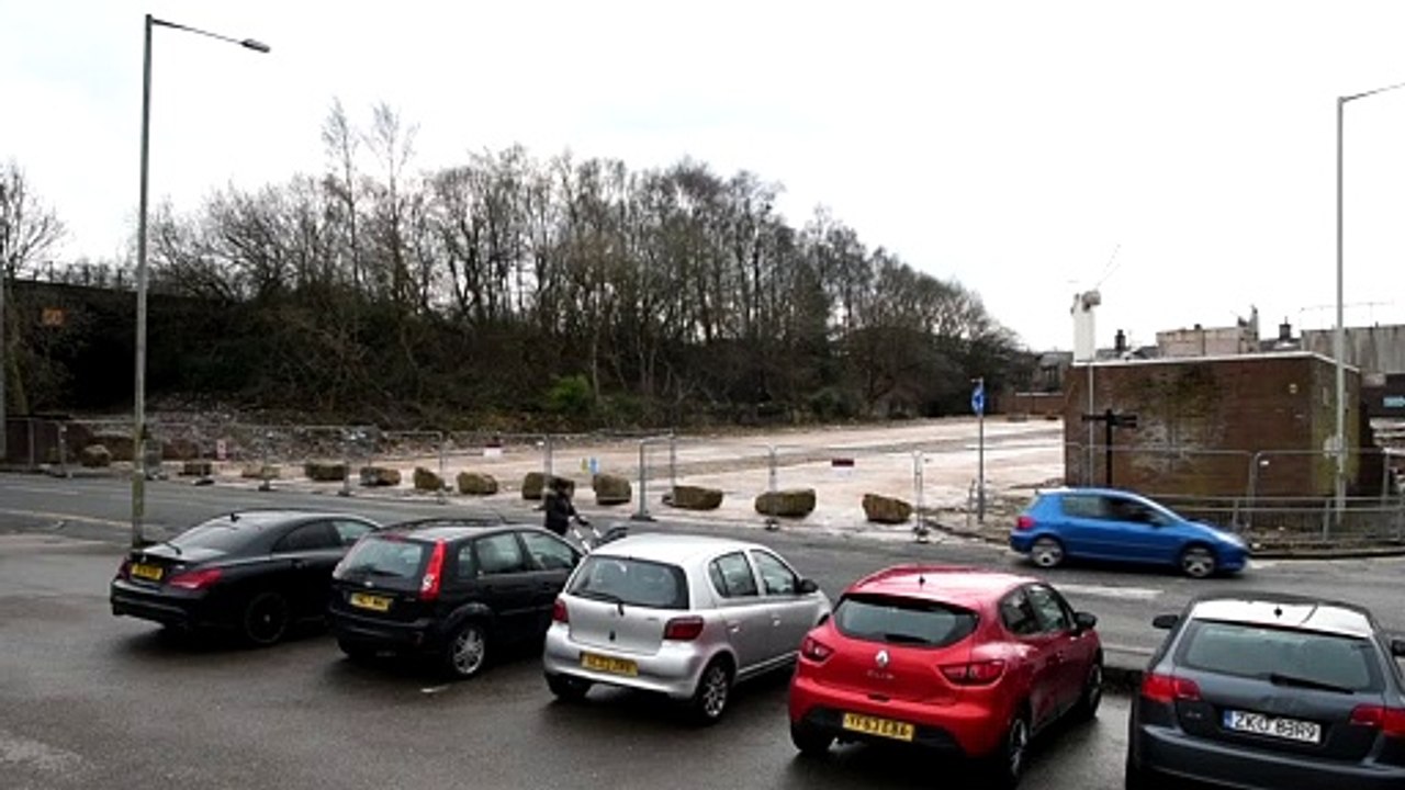 Demolished remains of Nelson Bus Station