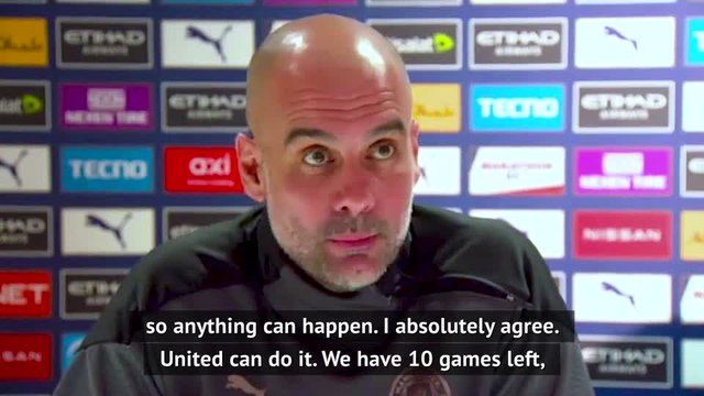 'Man United can do it' - Guardiola still sees rivals as title contenders