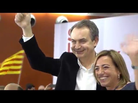 La freda rebuda a Zapatero al míting del PSC a Sabadell