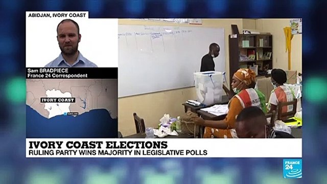 Ivory Coast ruling party wins majority in legislative elections