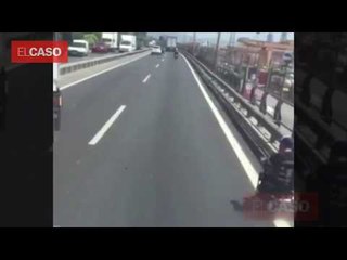 Pillado en silla de ruedas por la ronda Litoral de Barcelona