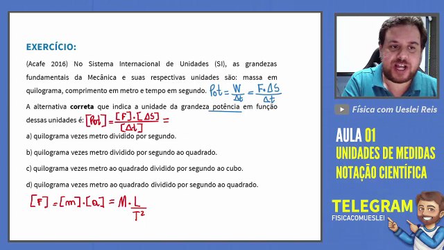 Exercício sobre Unidades de Medidas