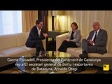 Carme Forcadell rep a Otegi