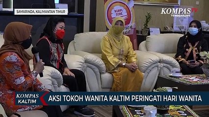 Aksi Tokoh Wanita Kaltim Peringati Hari Wanita Internasional