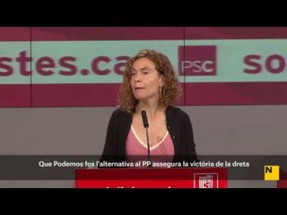 "Que Podemos fos l'alternativa al PP assegura la victòria de la dreta" - Batet CAT