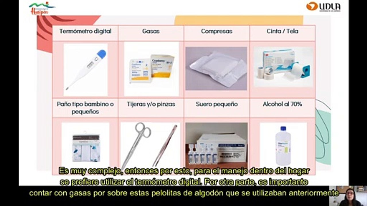 Confección de un botiquín
