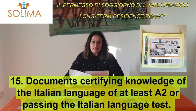 Permesso di soggiorno CE per soggiornanti di lungo periodo