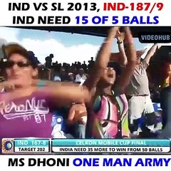 MS DHONI ONE MAN ARMY-