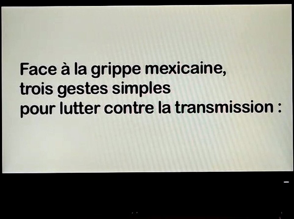 3 gestes simples pour lutter contre la transmission (H1N1) - Les guignols de l'info