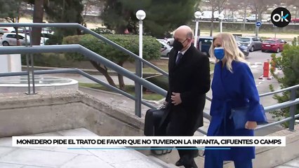 Monedero pide el trato de favor que no tuvieron la Infanta, Cifuentes o Camps