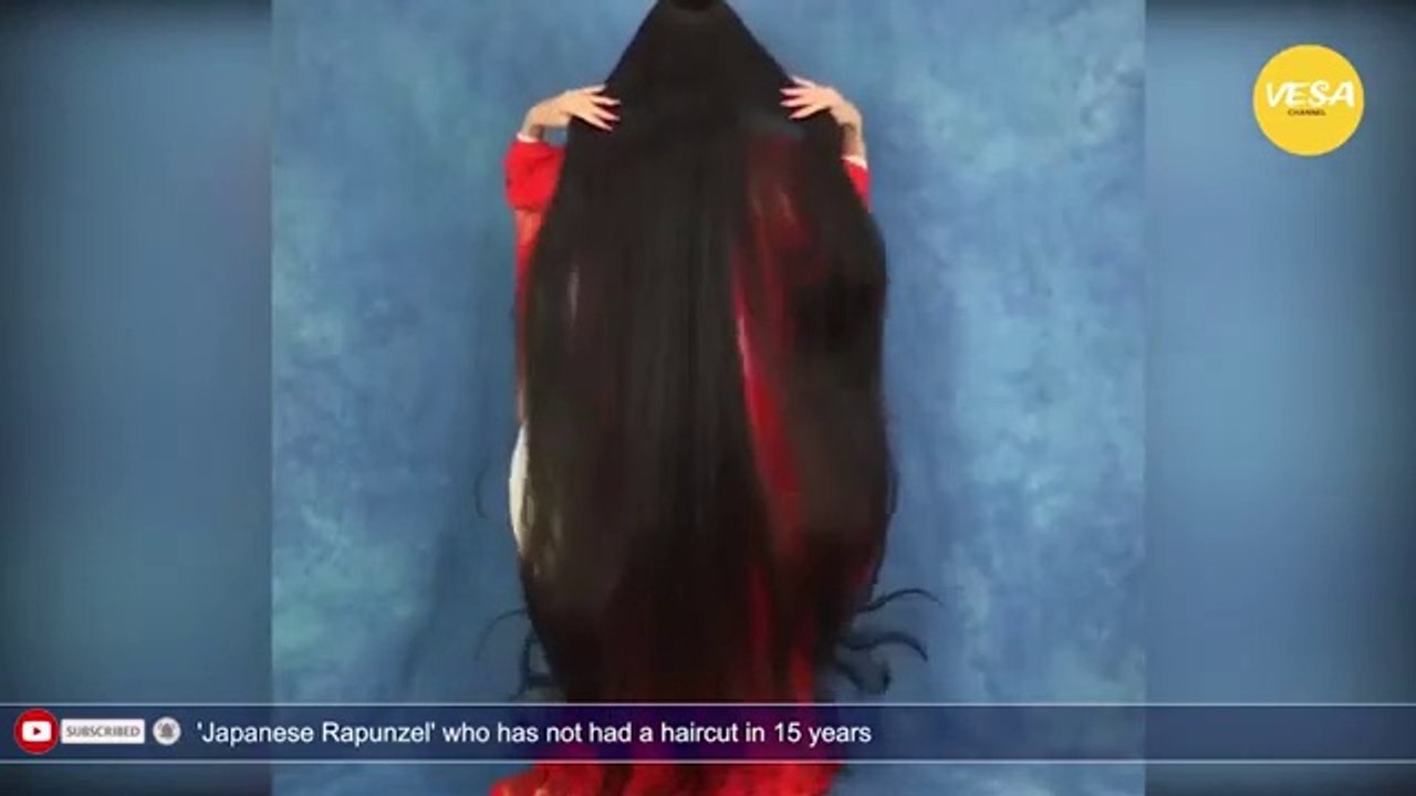 'Japanese Rapunzel' who has not had a haircut in 15 years