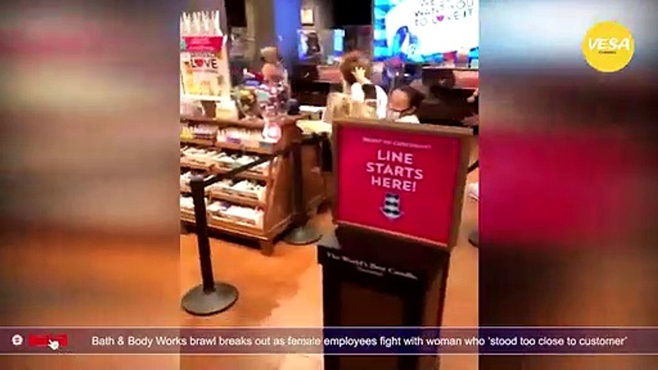 Bath & Body Works brawl breaks out female employees fight with woman who stood too close to cust